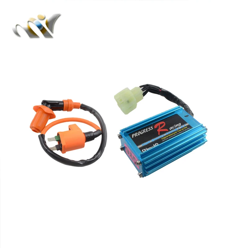 MOFO высокопроизводительный 6 контактный AC Racing CDI Box + Катушка зажигания для GY6 50cc 125cc