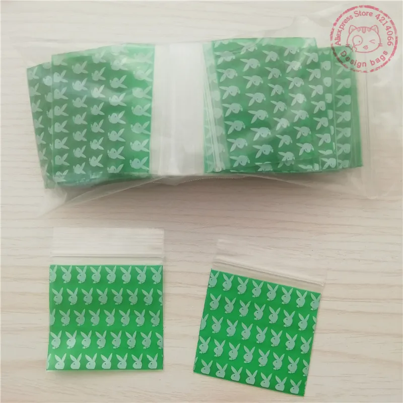 Мини Ziplock Baggies 50 100 шт Play boy Bunny на молнии Reclosed сумки маленькие застежки Seal bag 2 &quotx