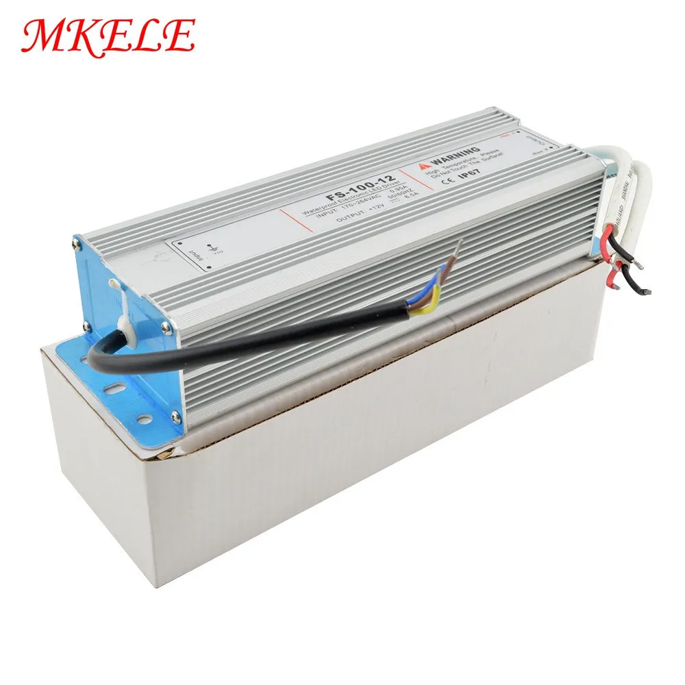 

Waterproof High Power Supply LED Driver 170~264VAC Input Electronic LED Driver Transformer 100w 5v 12v 15v 24v 48v