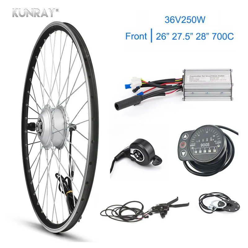 Набор для горного велосипеда KUNRAY 36 В 250 Вт 26/27 5/28 700C|Двигатель электровелосипедов|