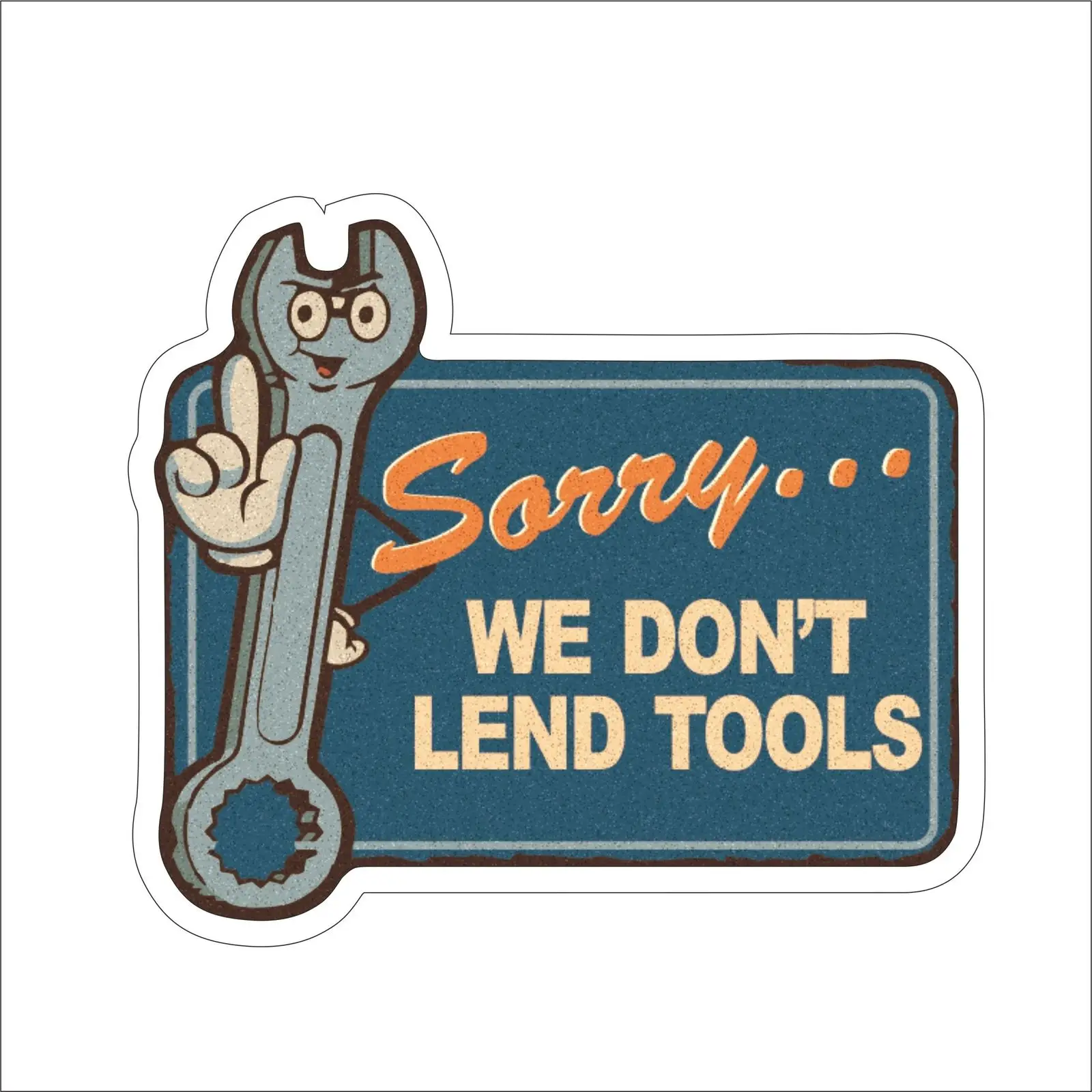 Мы не подгоняем Toos графику Забавный виниловый шлем ящик для инструментов