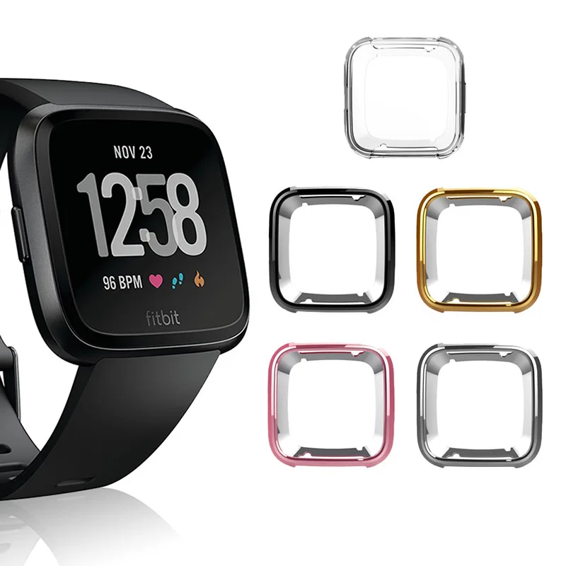 Новейший Ультратонкий Мягкий чехол из ТПУ с покрытием для Fitbit Versa силиконовый