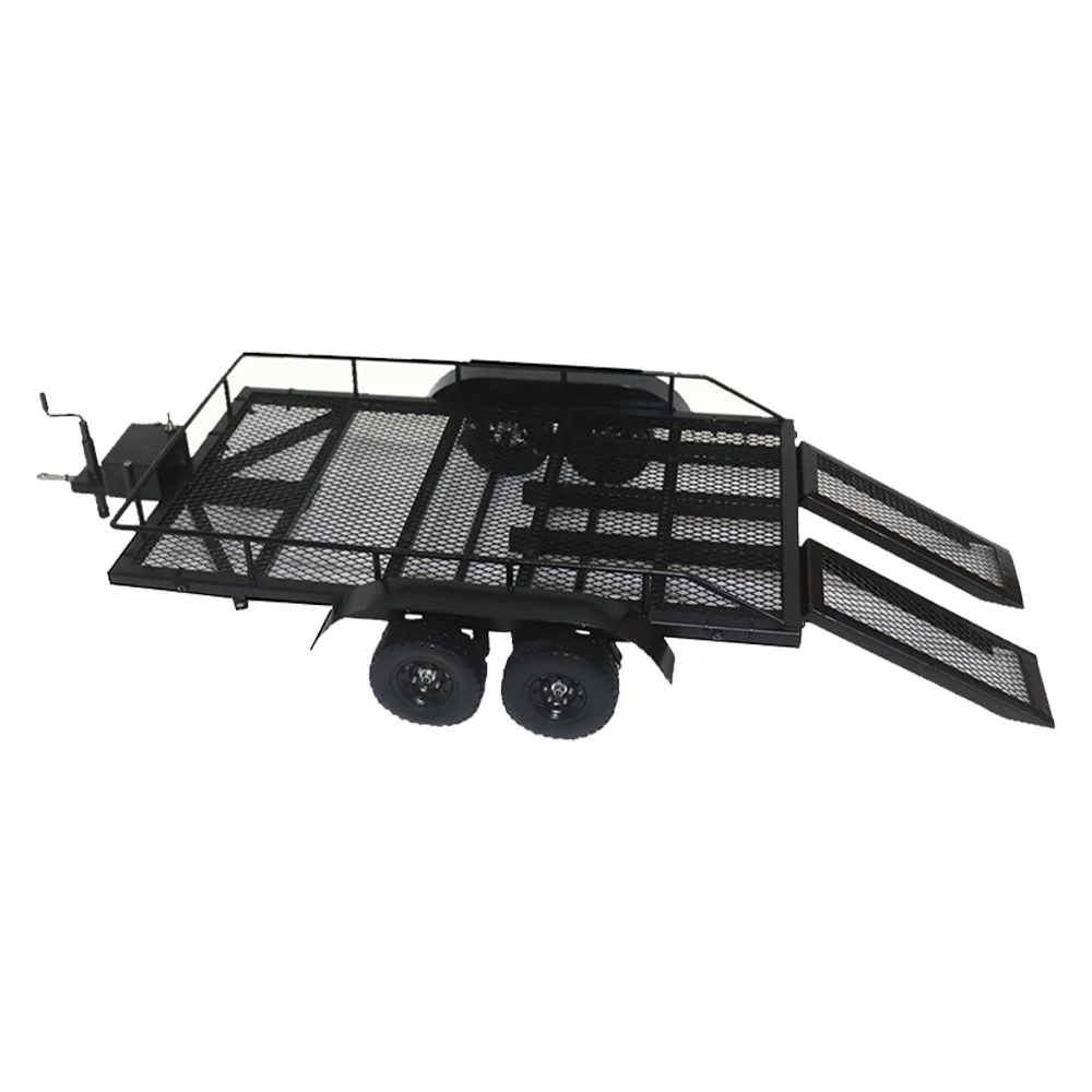 Прицеп автомобиль тяжелый грузовик металлический комплект для 1:10 Traxxas HSP Redcat RC4WD