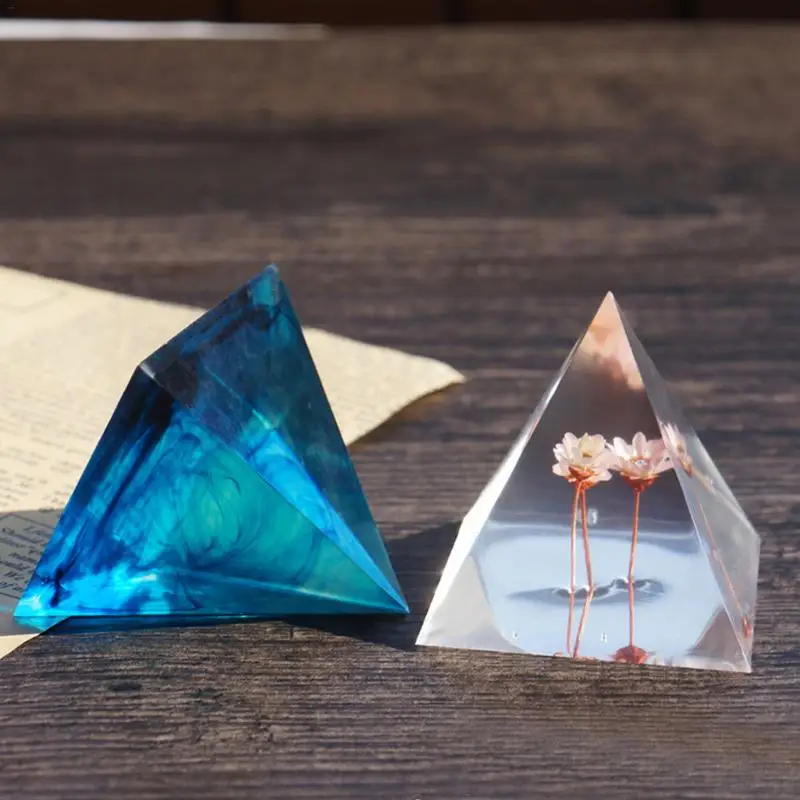 3D пирамидальной формы DIY бетонная Глина Инструменты прозрачные ювелирные