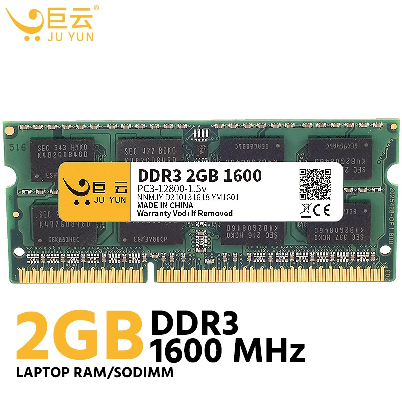 Ju Yun DDR3 2GB 1600 MHz RAM память ноутбука 1333 1066 ноутбук компьютер совместимый 4GB 8GB