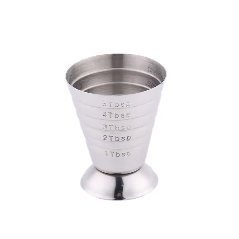

75ml Sided Cocktail Liquor Bar Measuring Cups Stainless Steel Bar Jigger Bartender Drink Mixer Liquor Measuring Cup