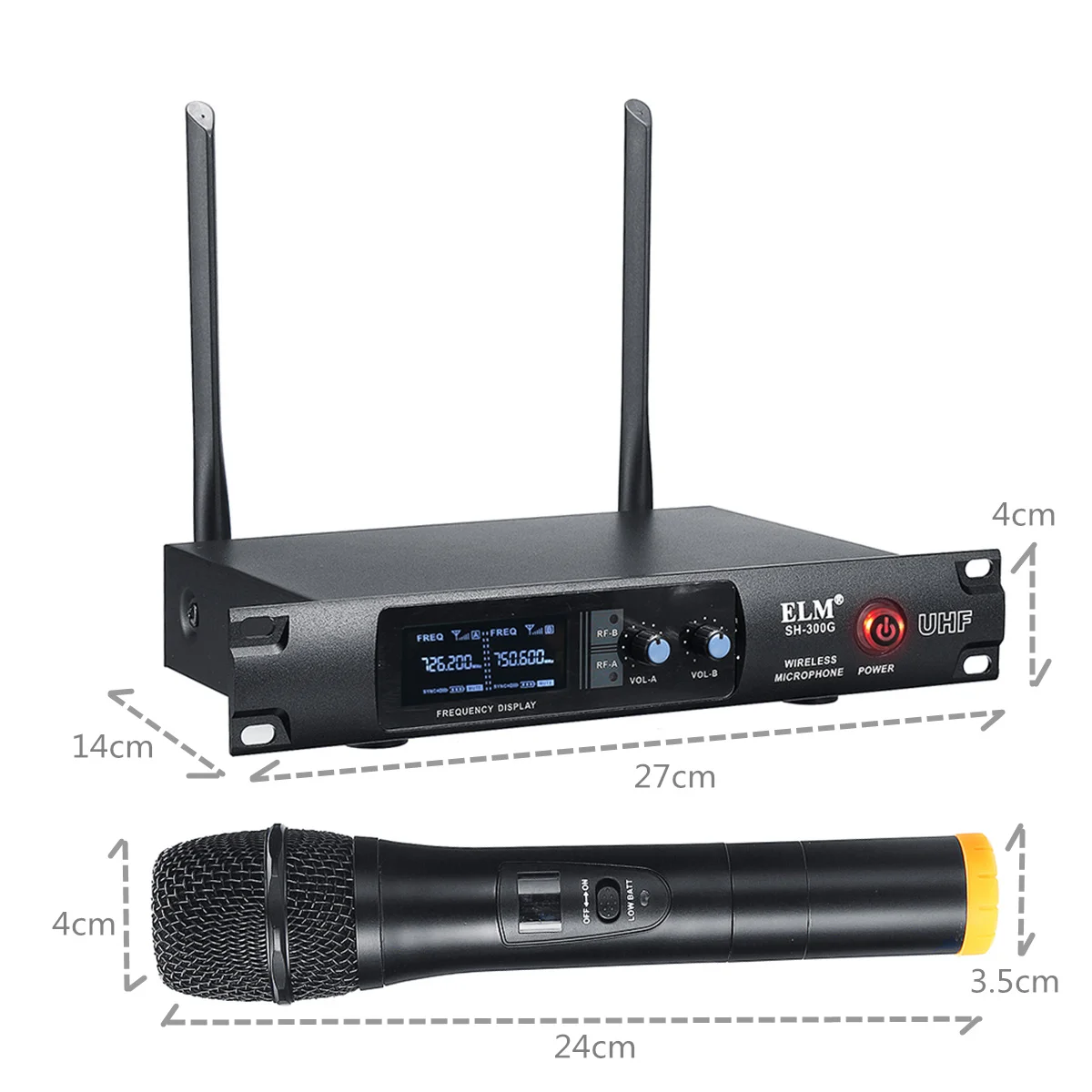 Беспроводная микрофонная система UHF профессиональный микрофон для караоке 2