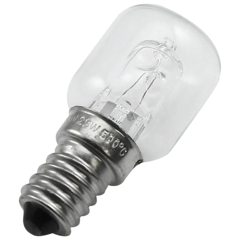 

EAS-E14 High Temperature Bulb 500 Degrees 25W Halogen Bubble Oven Bulb E14 250V 25W Quartz Bulb