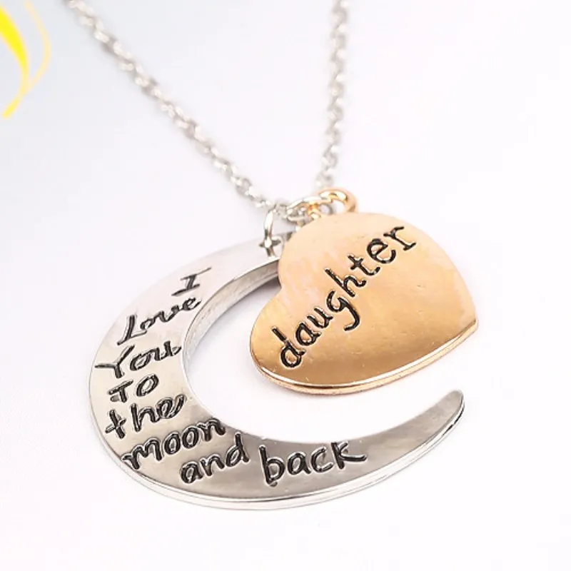 Mom Sister Daughter Grandma necklaces pendants New trinket costume jewelery long chain charm necklace gifts souvenirs for family | Украшения