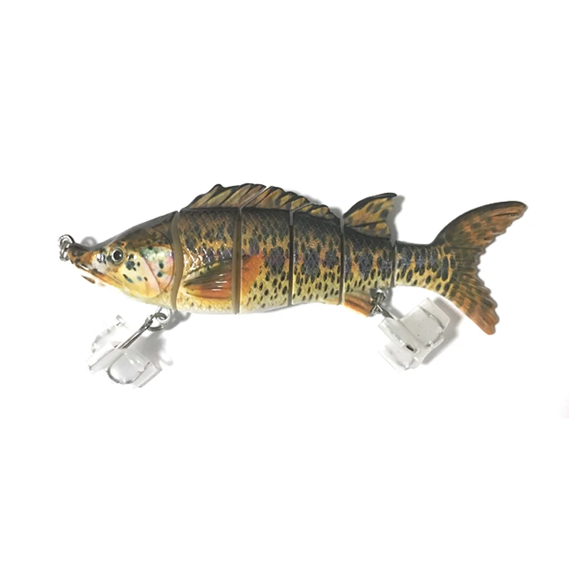 6 Section Fishing Lures Sturgeon Swimbait Inch 62g Multi Jointed Hard Bait Fish Hunter for Bass Pike Muskie Perch Killer | Спорт и