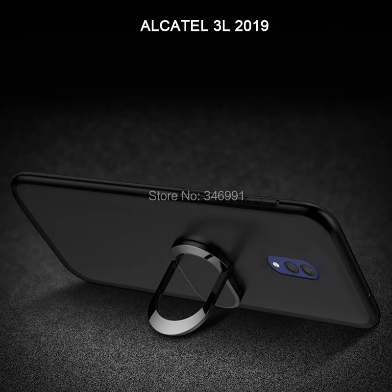 Чехол для Alcatel 3L 2019 5039D Роскошный чехол 5 94 дюйма мягкий черный пластиковый