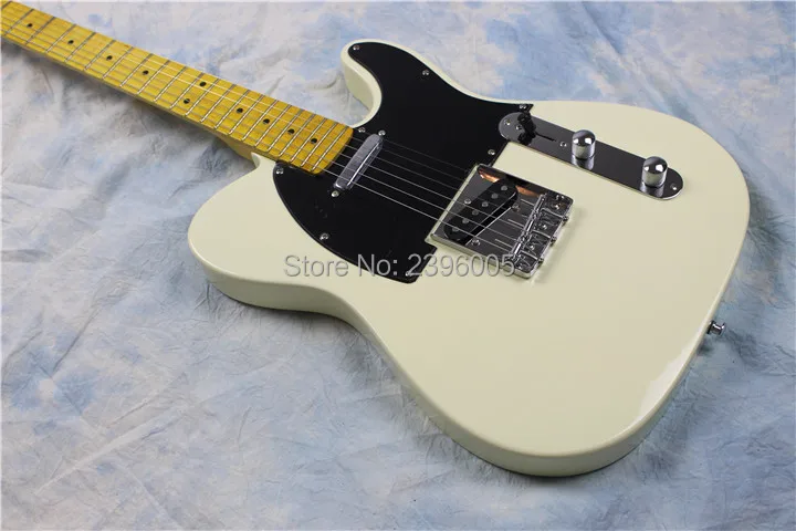 Сказочная гитара tele Guitar крем желтый 52 53 версия ретро тюнер китайский Фабричный