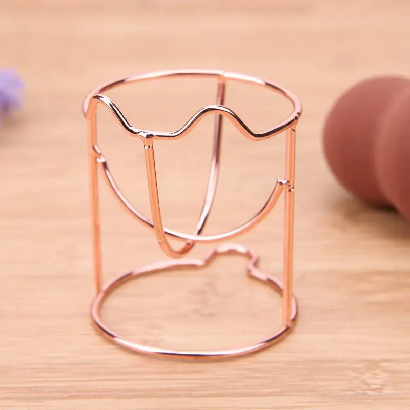 Новинка 1 шт. золотой спонж держатель для макияжа против плесени сушки воздуха