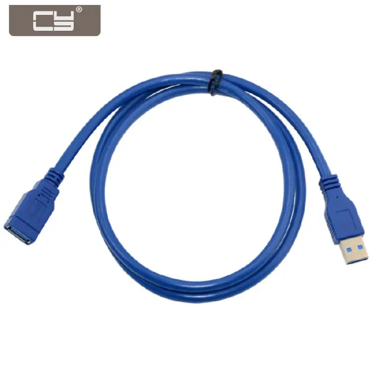 CYDZ USB 3.0 MALE TO FEMALE EXTENSION 1.0M CABLE BLUE 100cm