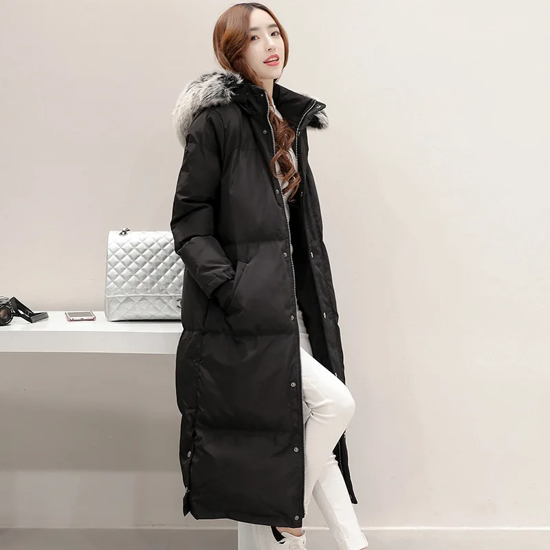 

2019 Top Fashion Polyester Solid New Winter Loose Coat Long Fund Bread Serve Korean Student Jacket Cotton-padded Suit-dress