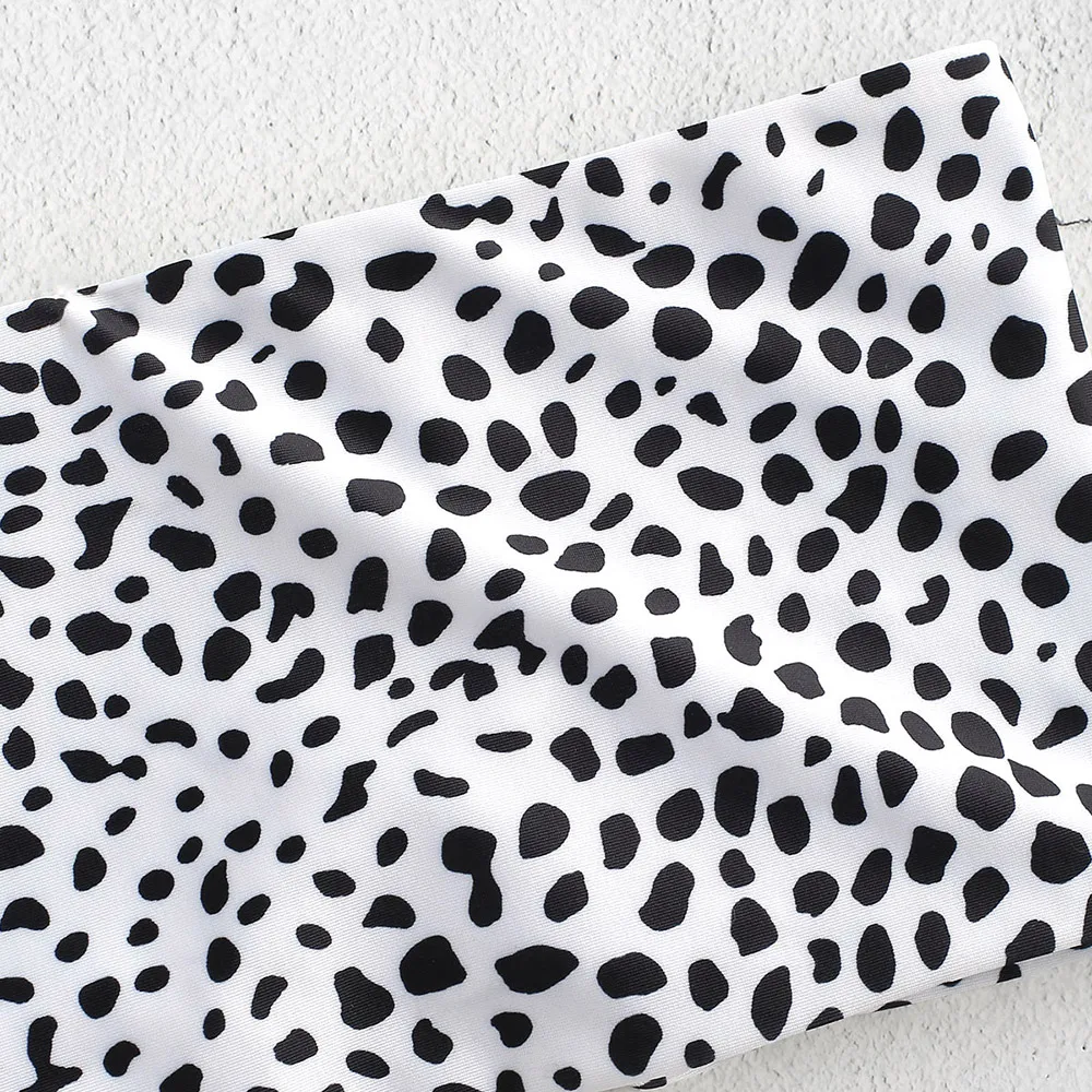 Женский купальник-бандо ZAFUL с завязками на спине без косточек принтом | Женская