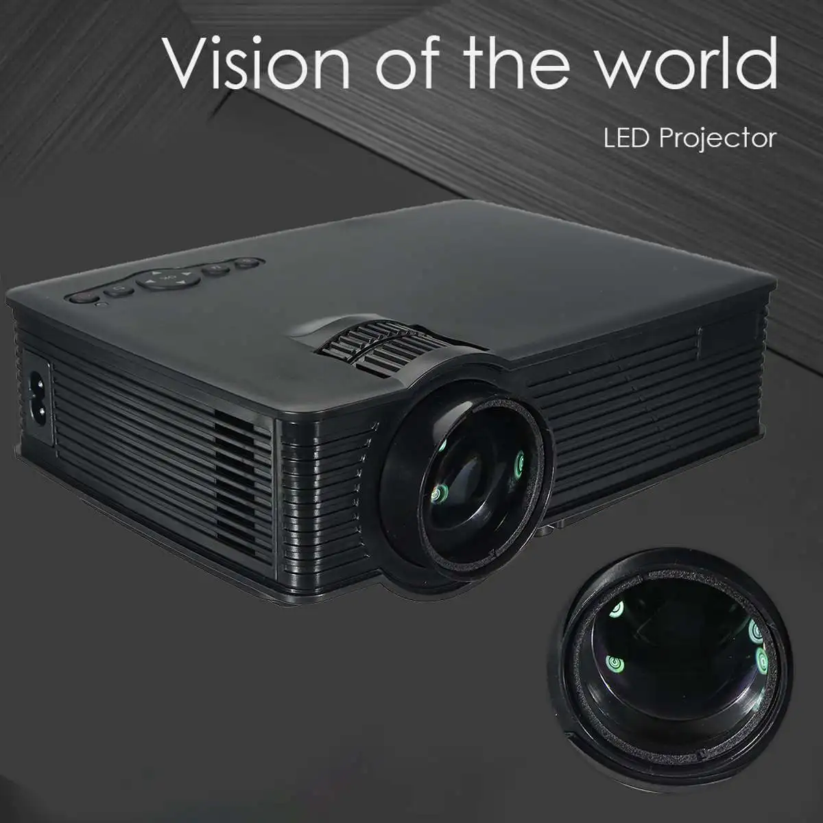 Портативный мультимедийный проектор HD 1080P 3000 люмен 3D светодиодный для домашнего