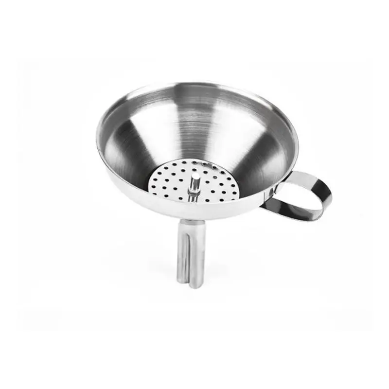Stainless Steel Funnel For Honey Wine Essential Oil Liquid Powder Removable with Detachable Strainer Filter Kitchen Tool | Дом и сад