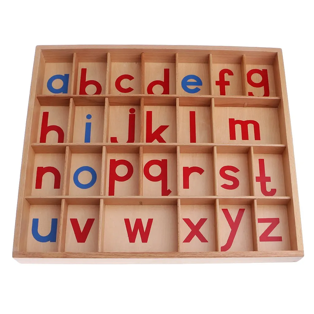 

Montessori Alphabet Educational Toy Preschool Education Letter Learning Material for Kids