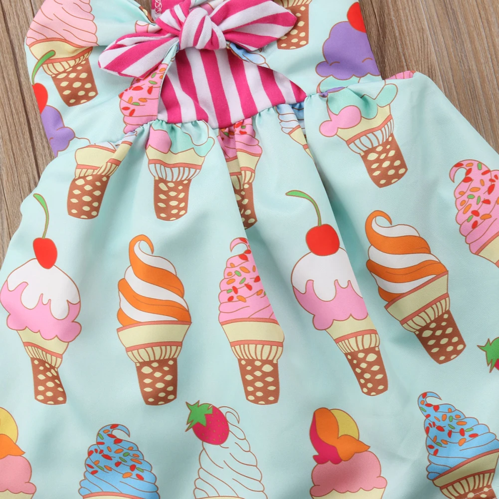 2019 Casual Toddler Kids Baby Girl Halter Backless Tutu Dress Sundress Summer Clothes | Детская одежда и обувь