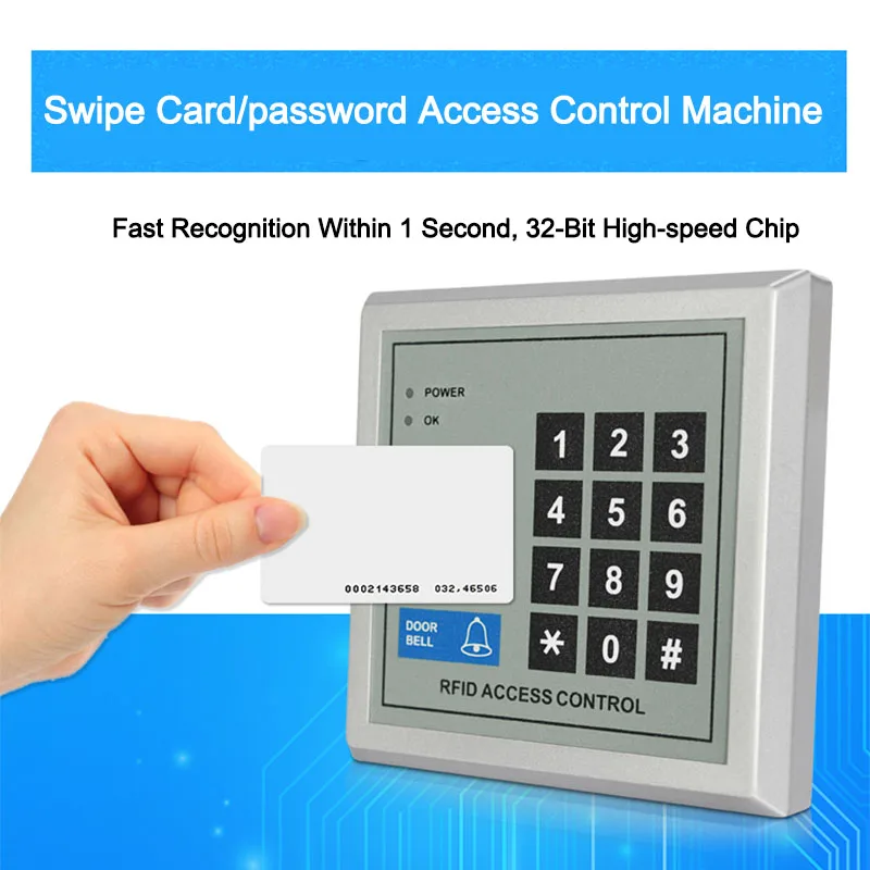 Система контроля доступа RFID замок кнопочный дверной звонок цифровая панель