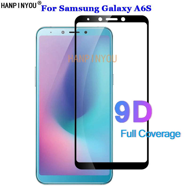 Закаленное стекло с полным покрытием для Samsung Galaxy A6S A6 S G6200 9D 6 0 дюйма 9H Премиум