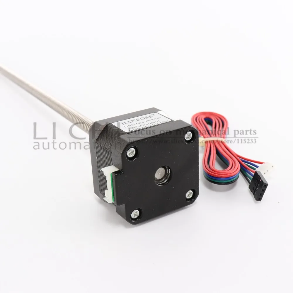 Nema17 40 мм 1.7A 40н. См 17HS4401 шаговый двигатель с T8 винтовым приводом 8 300 42 Мотор 42BYGH 3D