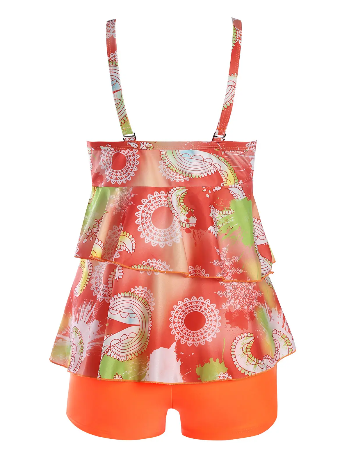 Женский купальник на тонких бретелях Wipalo купальный костюм с воланом пляжная