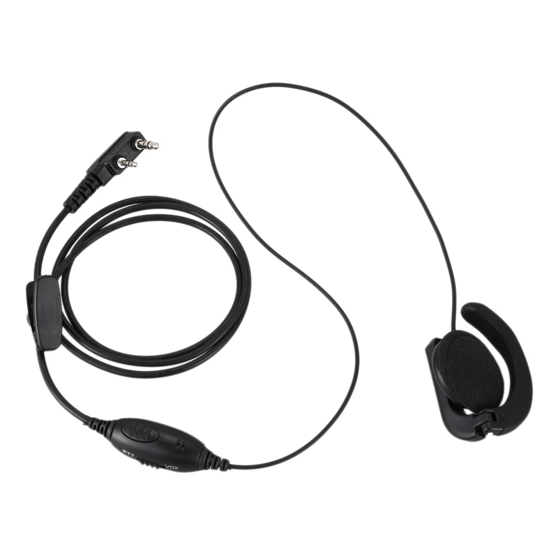G-образный наушник/гарнитура Бум микрофон для радио безопасности 2 Pin Walkie Talkie