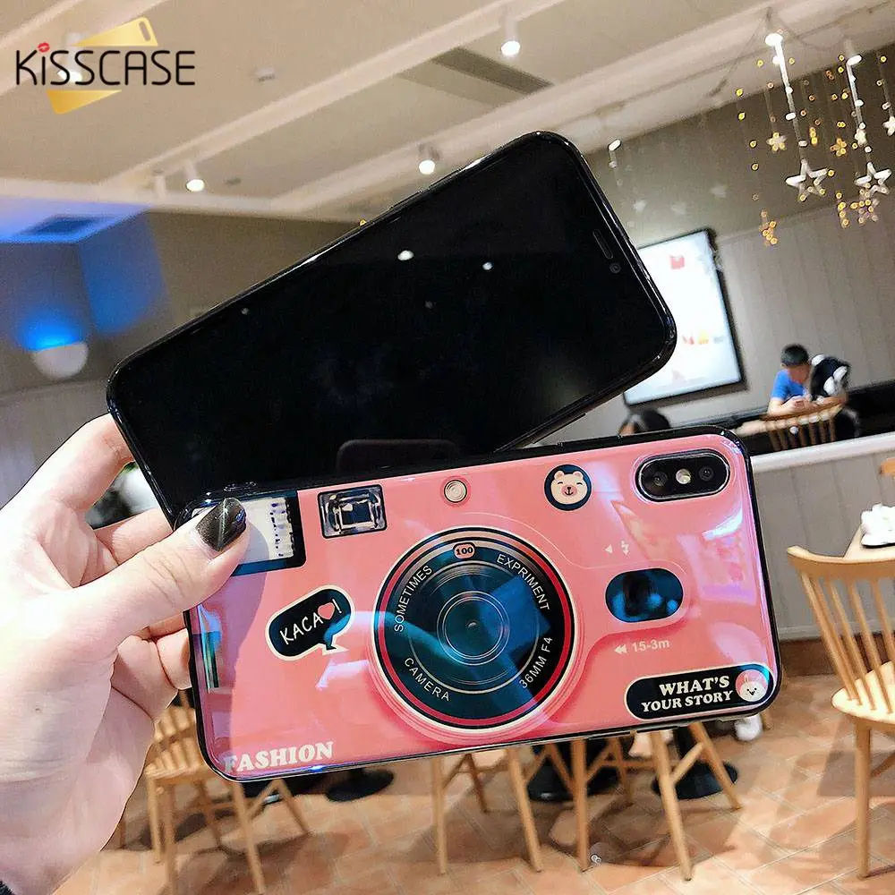 Чехол для телефона KISSCASE с камерой iPhone XS Max XR X 7 8 6 s мягкий чехол из ТПУ 6S Plus |