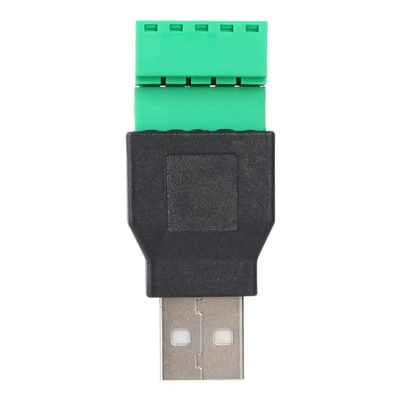 ALLOYSEED USB2.0 папа 5Pin винтовой клеммный соединитель конвертер адаптер с