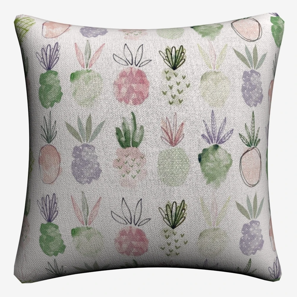 Pineapple Tropical Plants Fruit Decorative Pillow Case For Sofa 45x45cm Linen Cushion Cover Home Decor Throw Pillowcase Almofada | Дом и сад