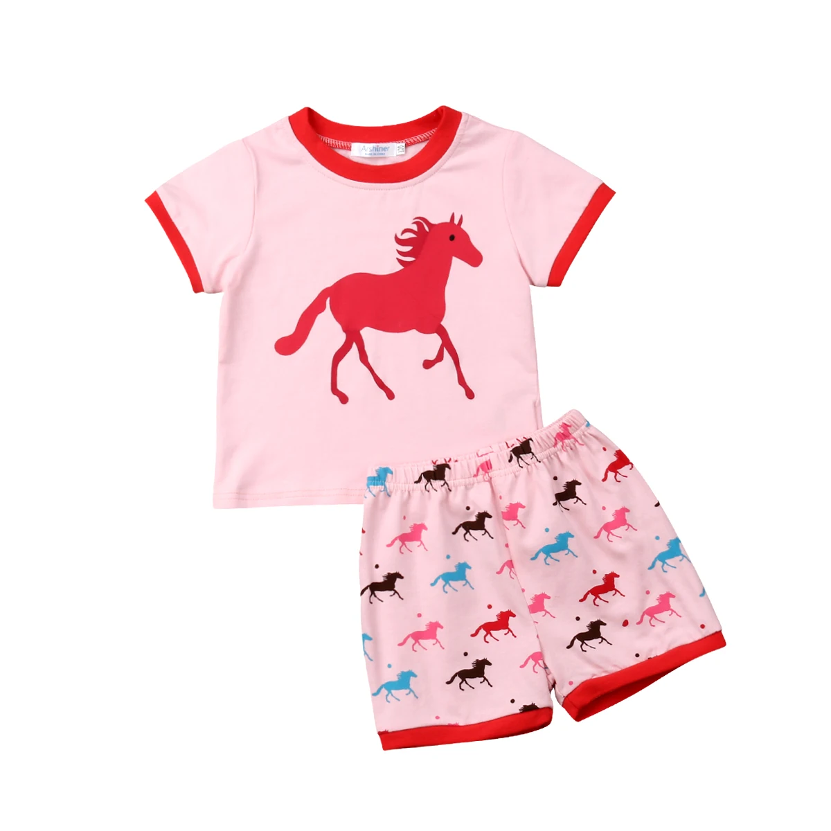 Новинка 2019 комплекты одежды для маленьких мальчиков и девочек футболки с