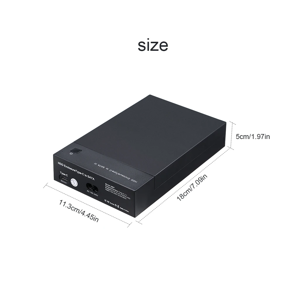 Корпус для жесткого диска HDD чехол USB3.1 Тип с разъемами типа C и док станция Sata USB 2 5/3