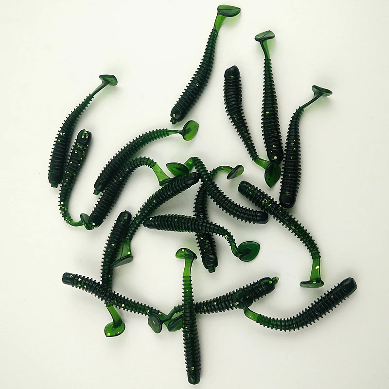 5cm 6cm 7cm soft fishing lures artificial bait T-tail silicon fish set | Fishing Lures