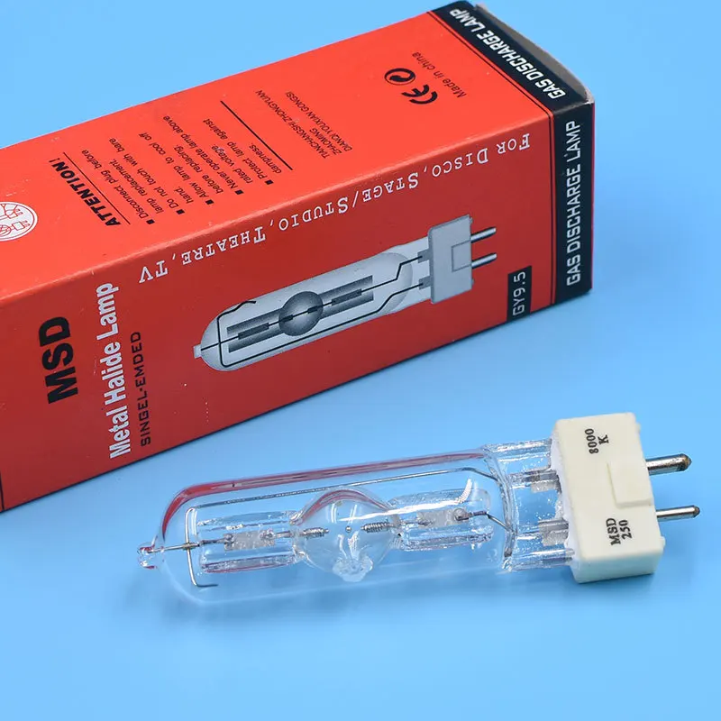 MSD 250/2 MSD250W Вт 90 вольт GY9.5 MSR лампы NSD 250 W 8000 K Металлогалогенная лампа перемещение