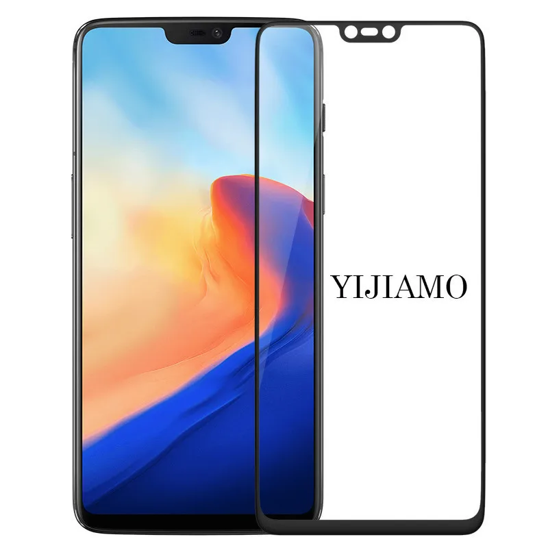Закаленное стекло с полным покрытием для сотового телефона Oneplus 6 3D защита экрана