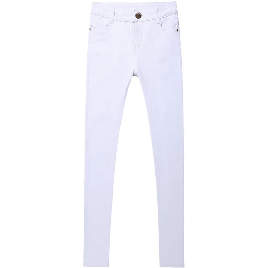 

2019 Spring Summer Women Skinny Jeans High Waist Candy Color Jeans Pants Female Stretch Denim Pencil Pants Ladies Clothes
