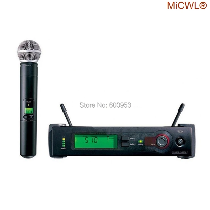 100% MiCWL бренд SLX SLX24 BETA58/SM 58 UHF профессиональная Беспроводная микрофонная система