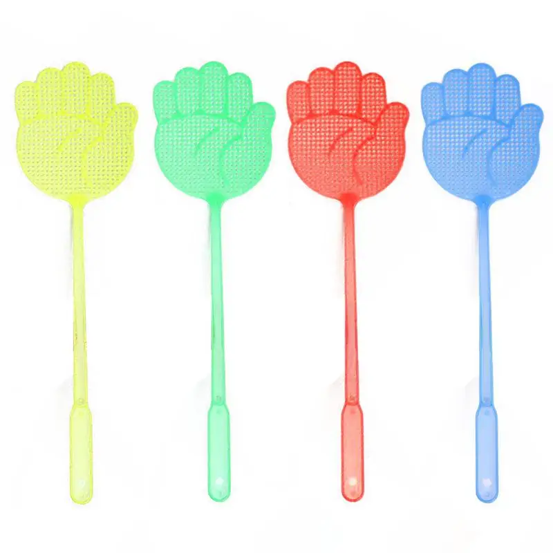 

10PCS Fly Swatter Plastic Long Handle Fly Swatter Manual Swatter Fly Flapper Pest Control Tool Household Accessorie Color Random