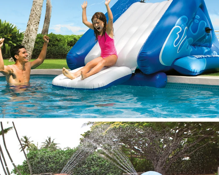 58849 Intex Kool Splash 333x206x117 см водная горка 135x81x50 &quot0 5 мм виниловый садовый шланг