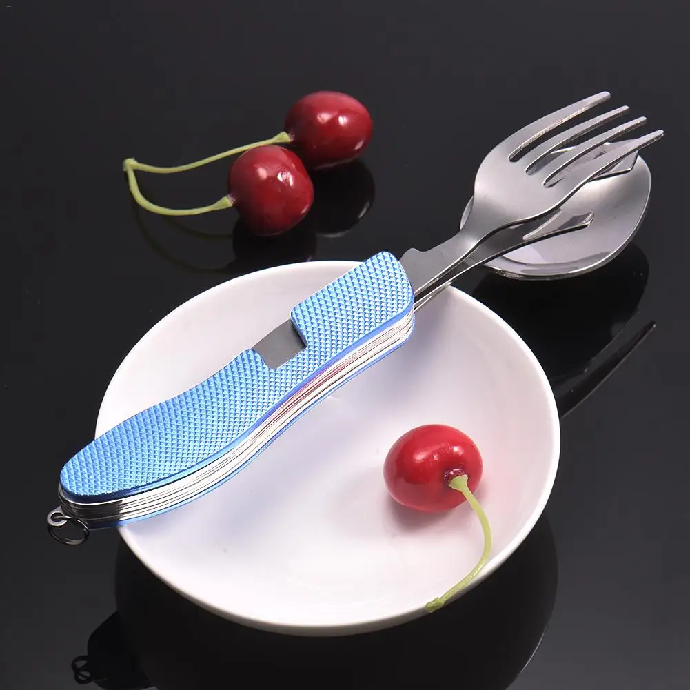 Лидер продаж Multi function Открытый Отдых Пикник столовая посуда нержавеющая сталь