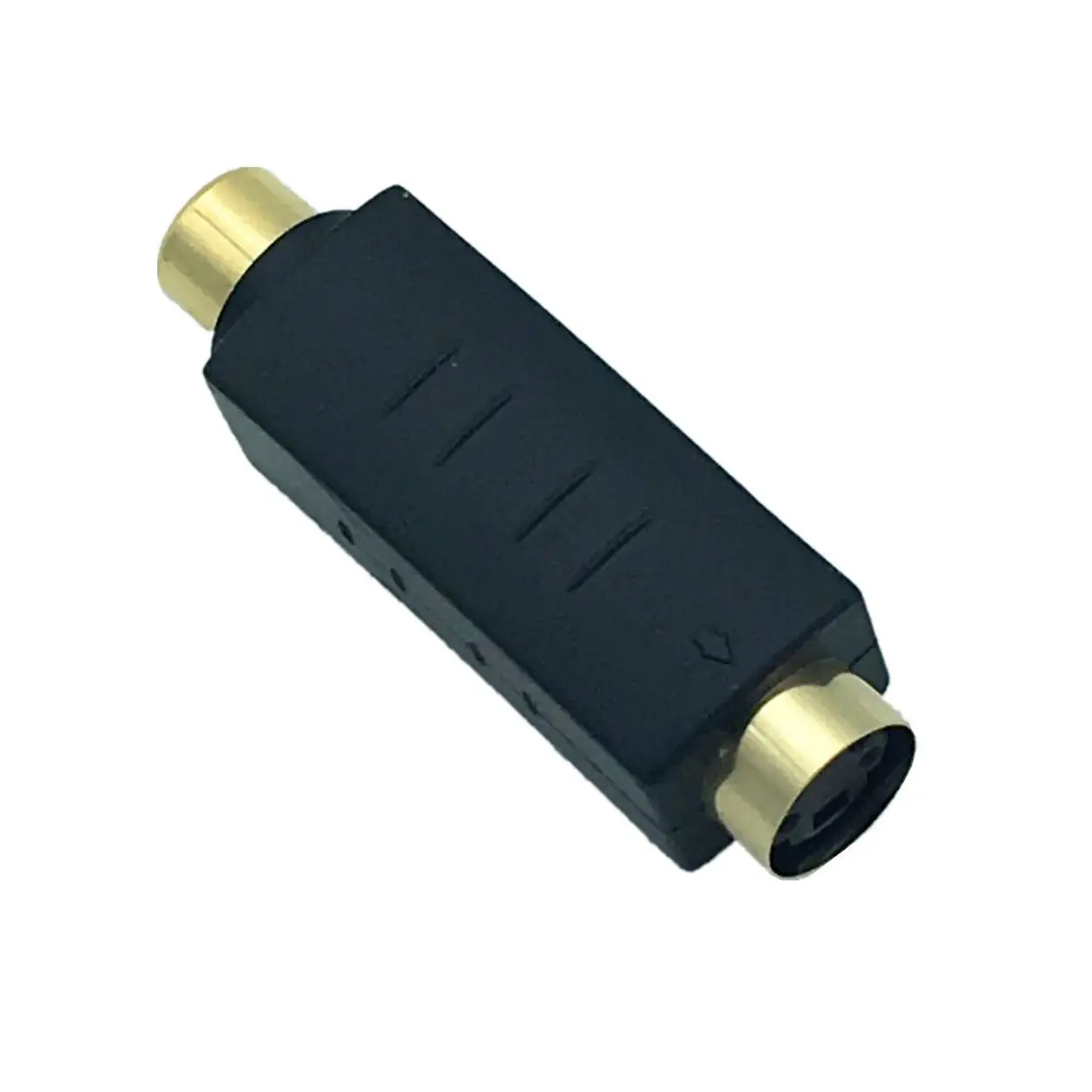 2х S VHS 4Pin Jack к RCA Video Adapter конвертер позолоченный видеомагнитофон|Адаптеры Type-C| |