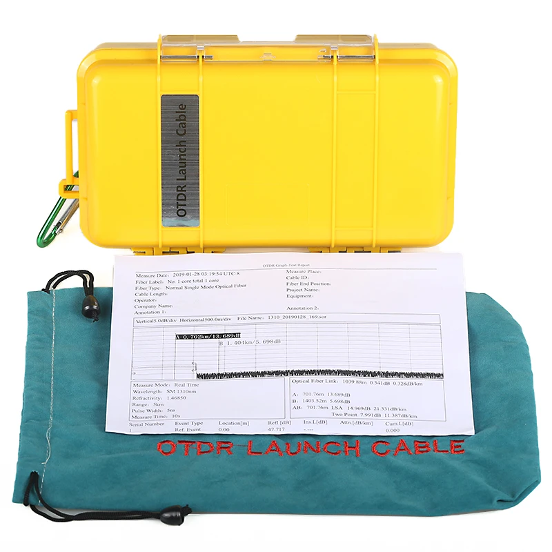 Free shipping FC/UPC-FC/UPC OTDR Dead Zone Eliminator Fiber Rings 500M 2Km Optic Launch Cable Box 1km SM 1310/1550nm | Мобильные