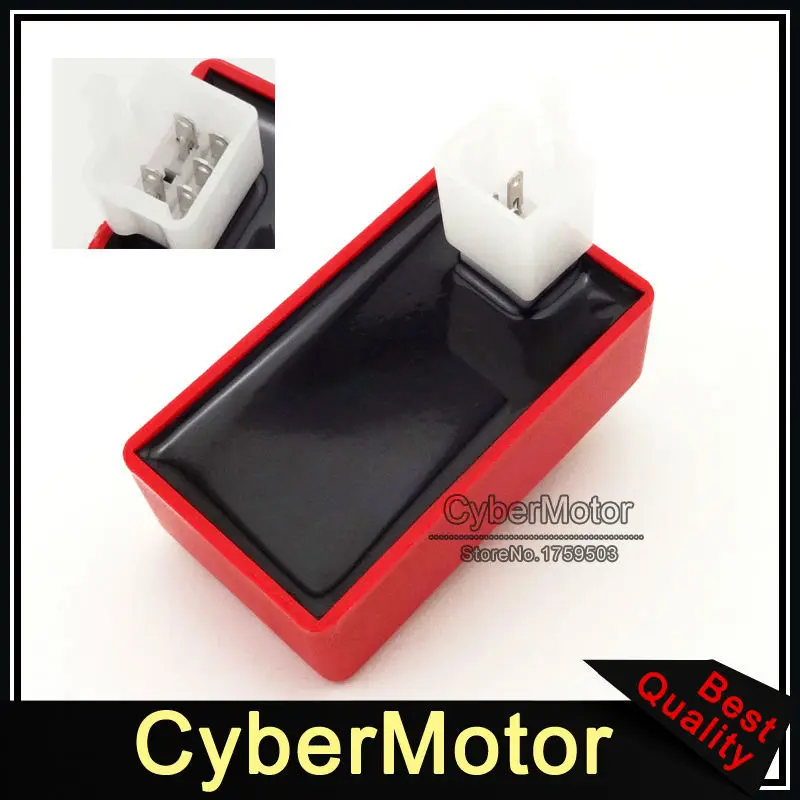 Мотоцикл Красный 5 Pin зажигания AC CDI Коробка для XR50 CRF50 50cc 70cc 90cc 110cc 125cc велосипед ямы