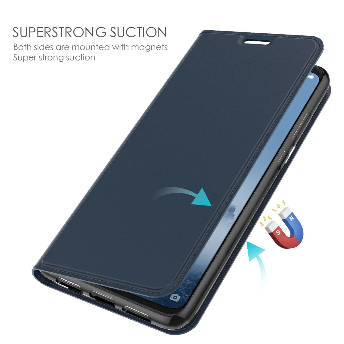 Чехол из искусственной кожи для Meizu 16/16 Plus Ультратонкий флип-чехол с подставкой