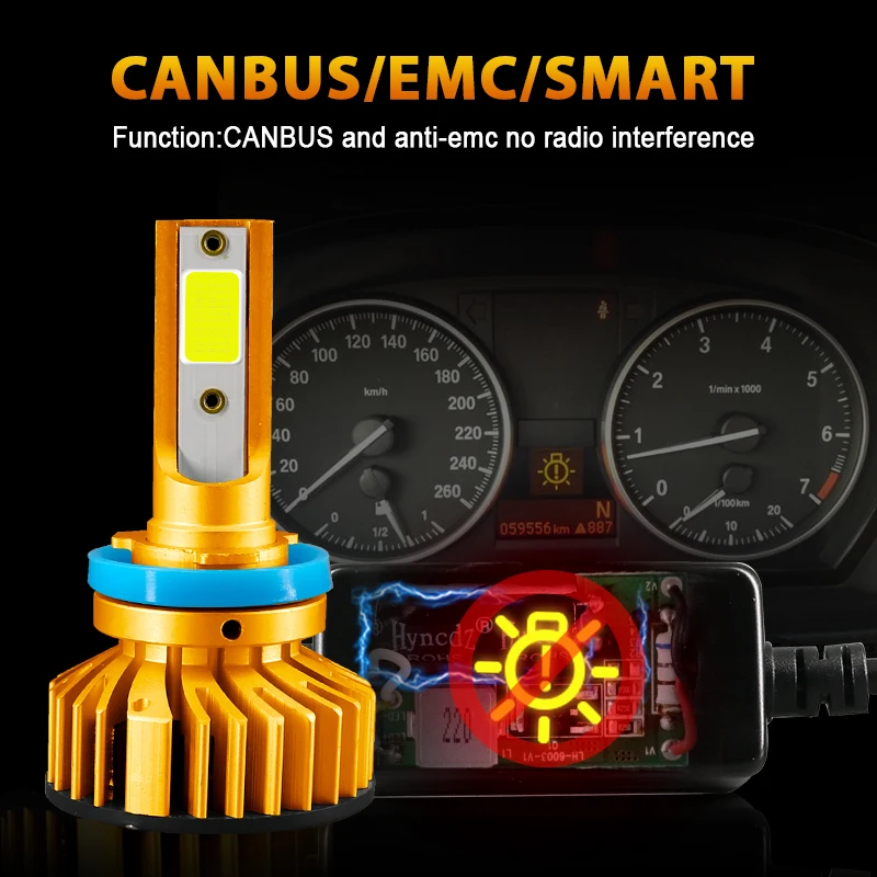 ROADOT 80 Вт H7 светодиодные под шину CANBUS для автомобиля фар H4 H11 Led H1 H3 H8 H9 HB3 HB4 9005 9006 12000LM