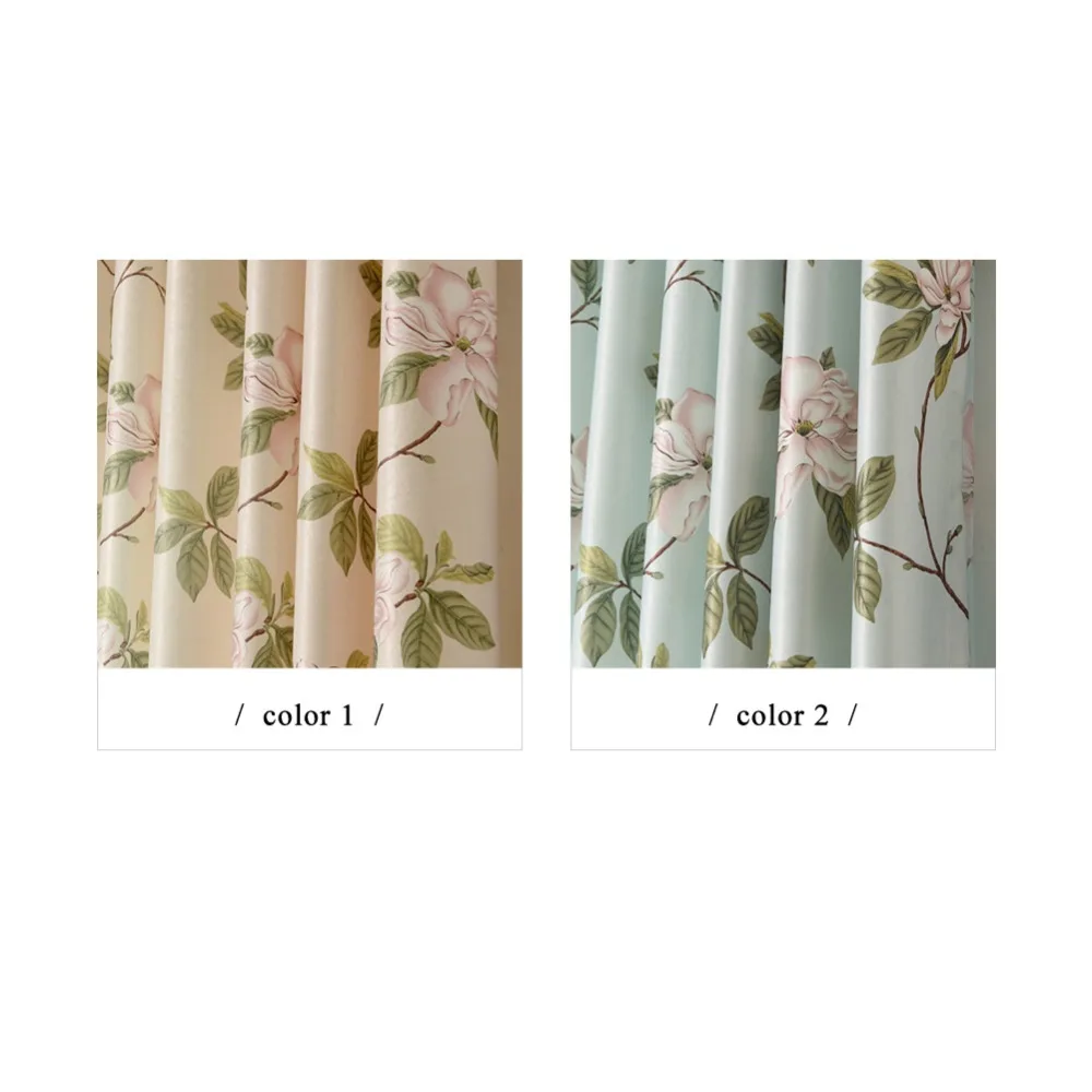 NAPEARL элегантная Современная Цветочная пасторальная занавеска для окон гостиной