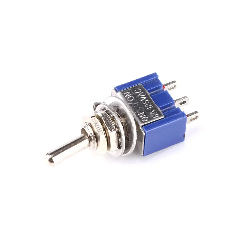 2 шт. AC ON 3 Pin положения DPDT мини запирающий переключатель 125V 6A|Выключатели| |