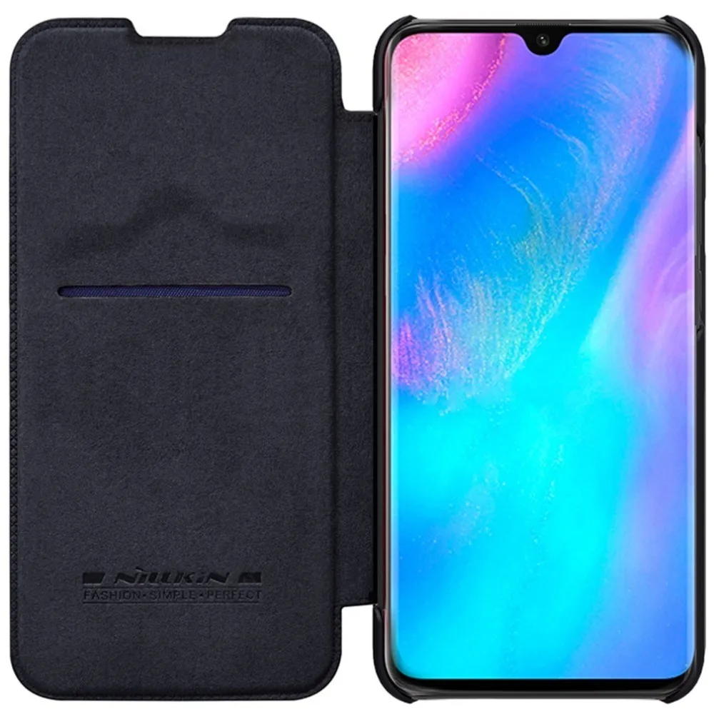 Кожаный чехол NILLKIN Qin для Huawei P30 бумажник откидной Чехол из натуральной кожи